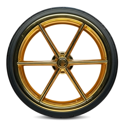 Koło tylne 12 cali do wózka Junama Imperial | Złota obręcz | Oryginał